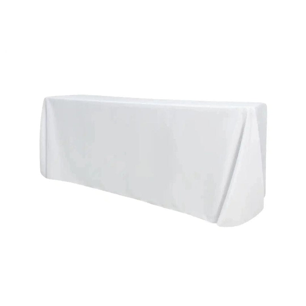 White Rectangle Tablecloth Majestic Dupioni