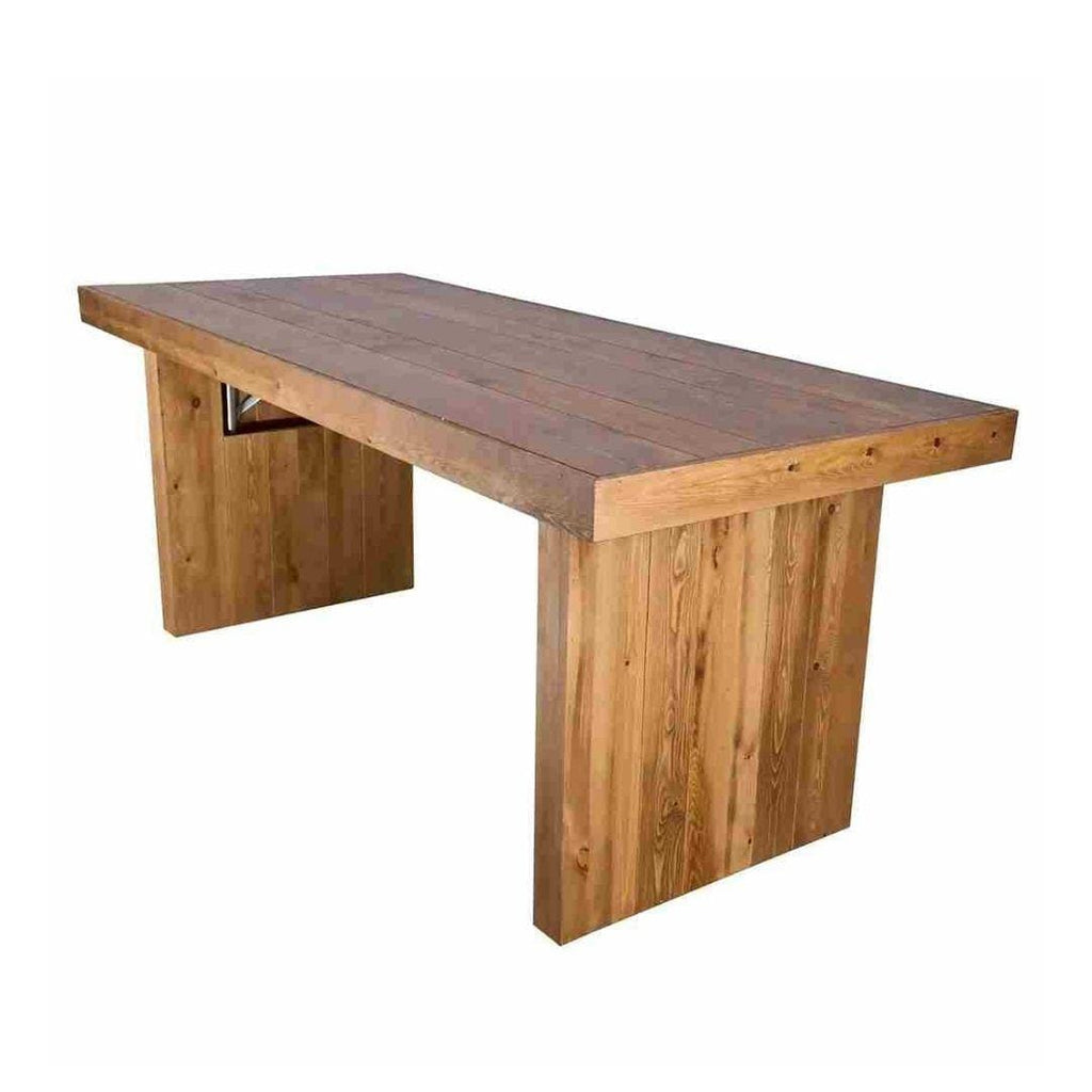 Rectangle Straight Leg Wood Farm Table