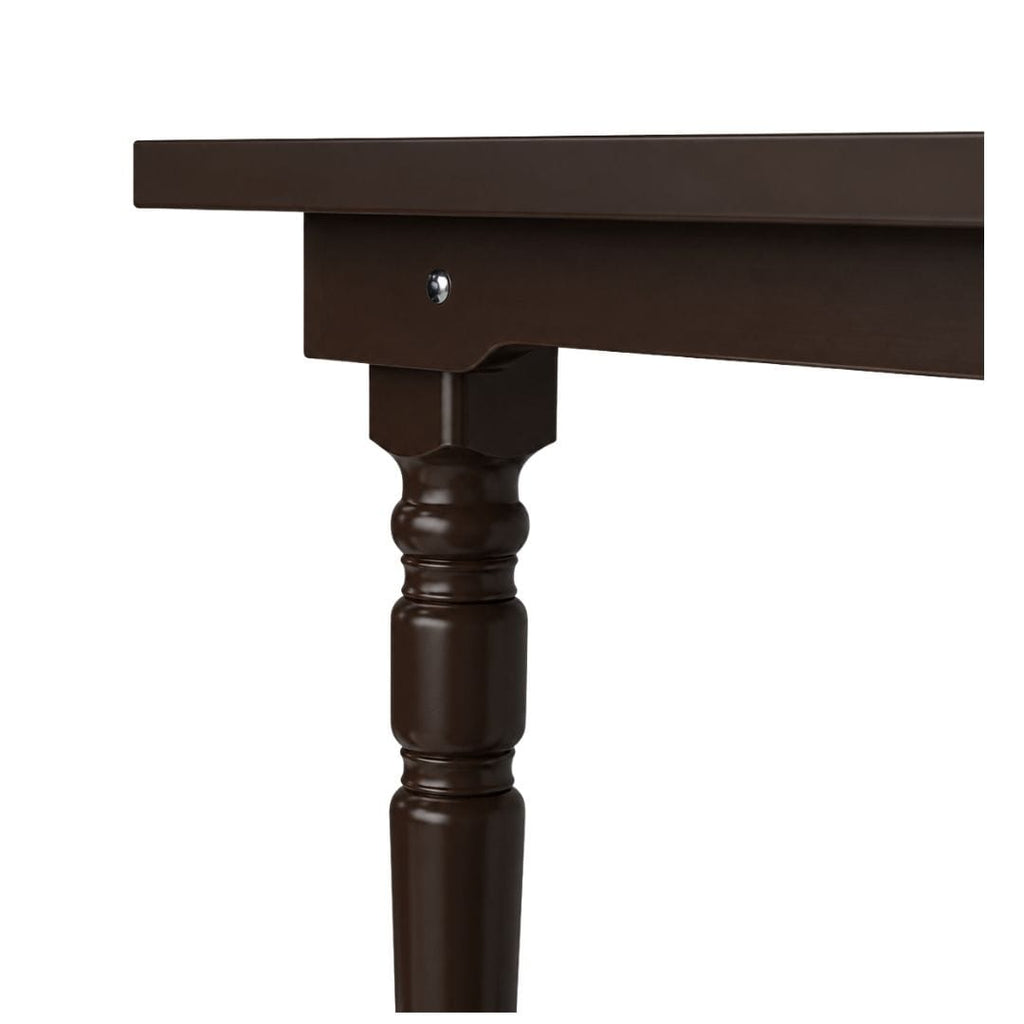 96" x 40" (8 Foot) Fruitwood Rectangle Fluted Leg Wood Farm Table