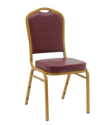 Vinyl Frame Crown Back Banquet Chair