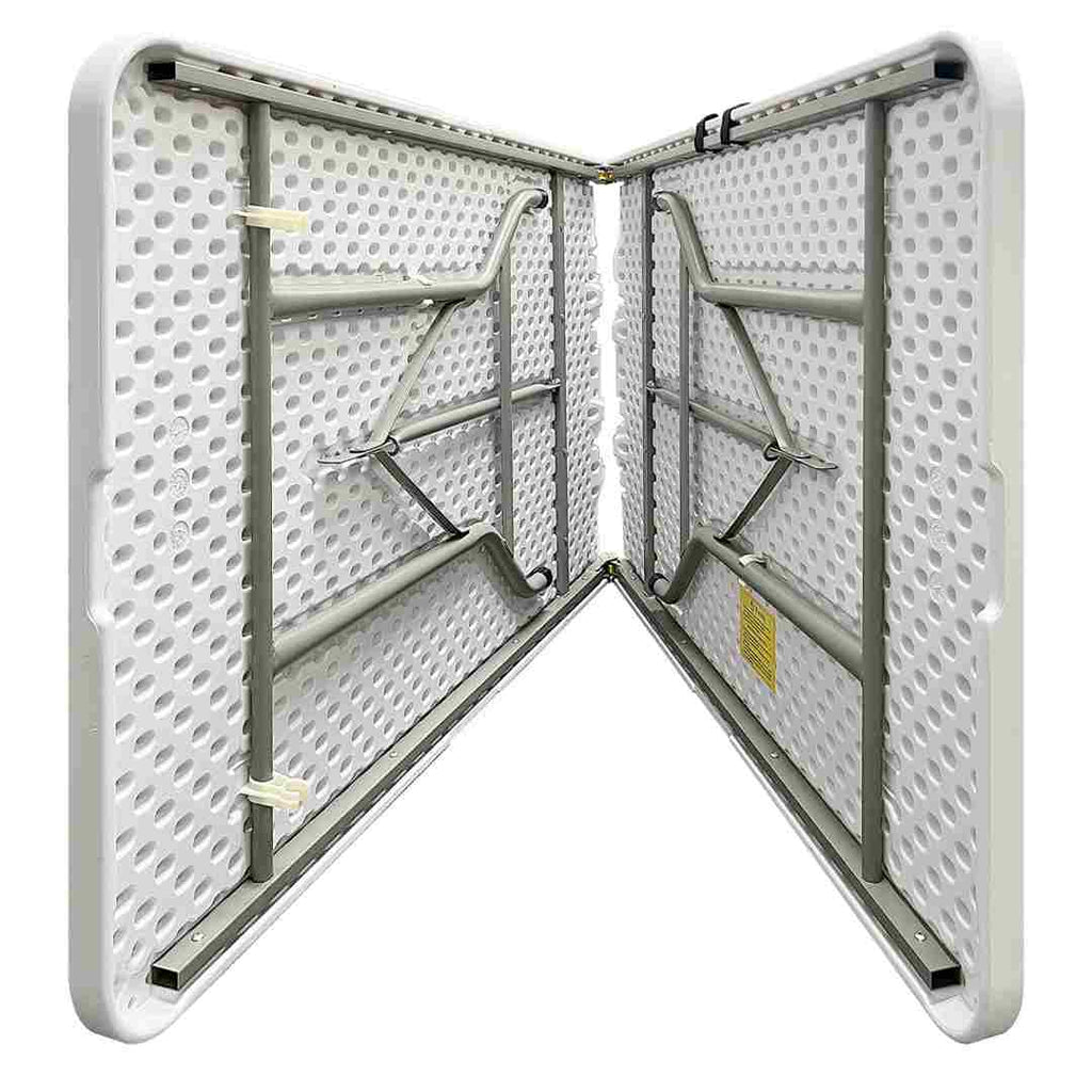 96" x 30" (8 Foot) Rectangle Heavy Duty Fold-In-Half Plastic Table