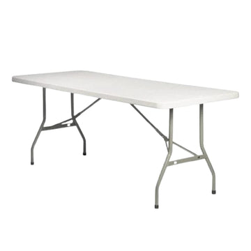 72" x 30" (6 Foot) Rectangle Heavy Duty Plastic Folding Table