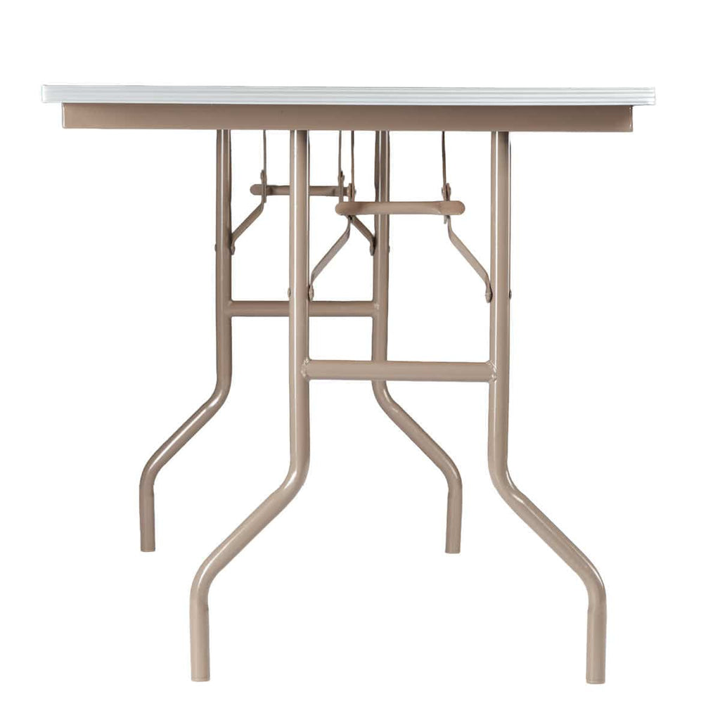 60" x 30" (5 Foot) Rectangle Heavy Duty Plywood Folding Table with Steel-Core