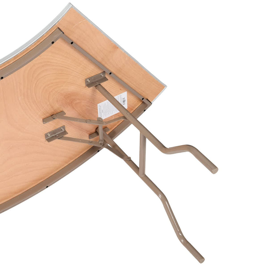 84" x 30" (7 Foot) Serpentine Plywood Steel-Core Folding Table