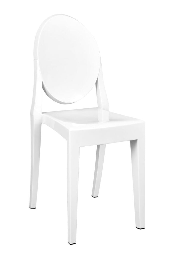 Resin Oval Back Victoria Ghost Chair