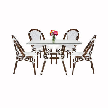 French Bistro Set Includes Table and 4 Chairs