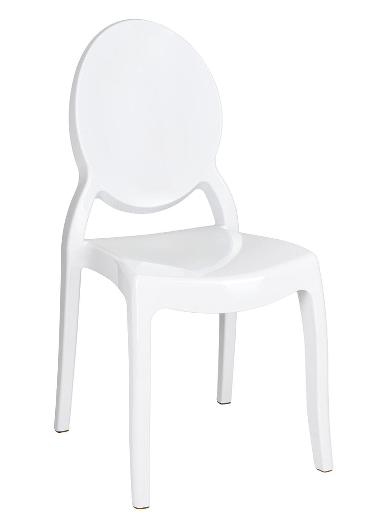 Resin Oval Back Sophia Ghost Chair