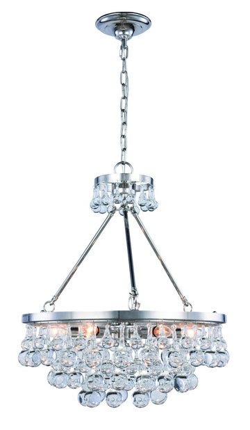 ZC121-1509D22PN - Urban Classic: Bettina 6 light Polished Nickel Pendant Clear Royal Cut Crystal