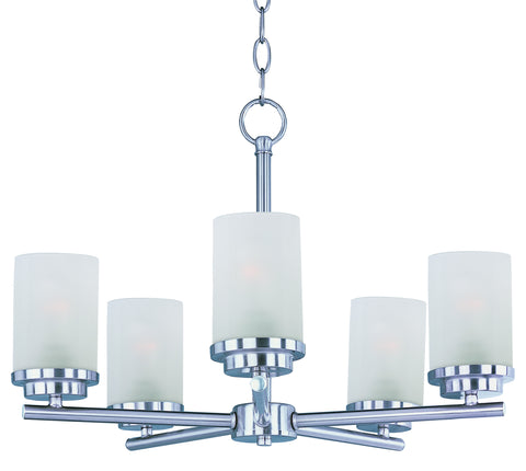 Corona 5-Light Chandelier Satin Nickel - C157-10205FTSN