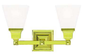 Livex Mission 2 Light Polished Brass Bath Light - C185-1032-02
