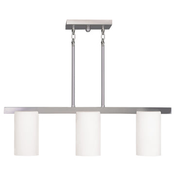Livex Astoria 3 Light Brushed Nickel Chandelier - C185-1326-91