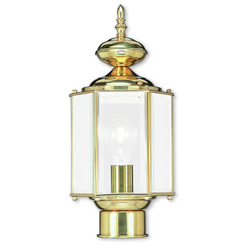 Livex Outdoor Basics 1 Light PB Outdoor Post Lantern - C185-2117-02