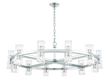 ZC121-1550G42PN - Urban Classic: Chateau 20 light Polished Nickel Pendant