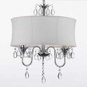 Swag Plug In-Chandelier W/ 14' Feet Of Hanging Chain And Wire - J10-B15/White/26033/3