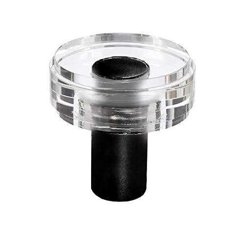 Belle Crystal 1.25" Knob Pulls Handle Hardware Bronze Finish Great for Kitchen or Bathroom Cabinets, Drawers, Dressers, and More! - 	P100-13/4546