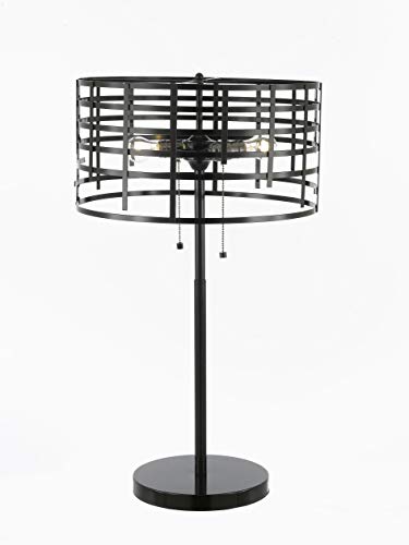 Contemporary Black Metal Spiral Round Table Lamp Desk Lamp Bedside Lamp - J10-SP-107