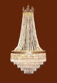 French Empire Crystal Chandelier Lighting Empress Crystal (Tm) H30" W24" - Perfect For An Entryway Or Foyer - A81-864/9