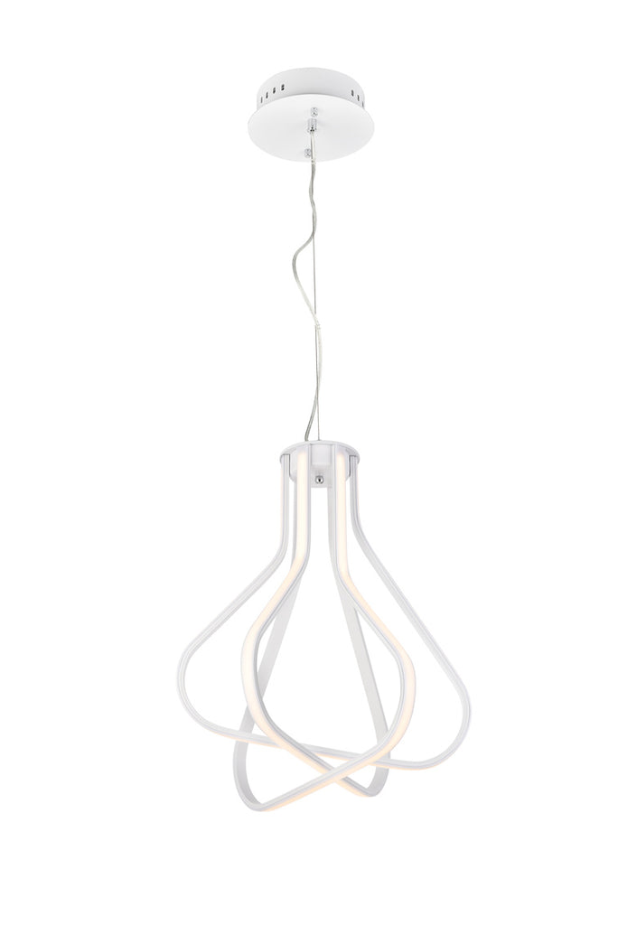 ZC121-5105D18WH - Regency Lighting: Dahlia 3 light in White Pendant