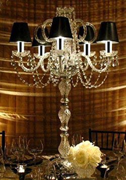 Set of 20 Wedding CANDELABRAS Candelabra Centerpiece CENTERPIECES W/Chrome Sleeves - Set of 20 - EY-1X7L-IG22