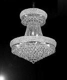 Set of 3-1 French Empire Crystal Chandelier Chandeliers H32 X W30 and 2 Empire Empress Crystal (Tm) Wall Sconce Lighting W 12" H 17" - B92/CS/541/24 + C121-1800W12SC A500-