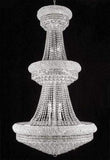 Set of 3-1 French Empire Crystal Chandelier Chandeliers H66" x W36" and 2 Empire Empress Crystal (Tm) Wall Sconce Lighting W 12" H 17" - A500-CS/541/32 + C121-1800W12SC