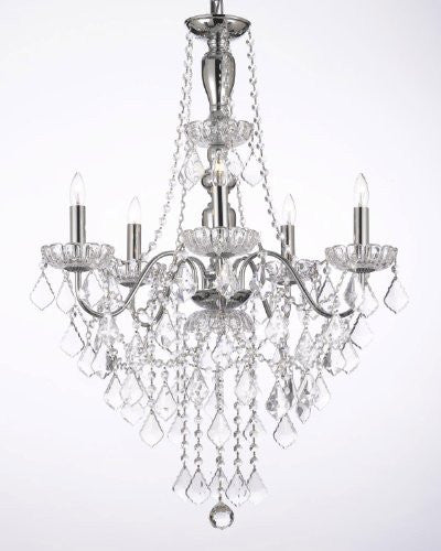 Elegant 5 Light Crystal Chandelier Pendant Lighting Fixture Light Lamp - J10-3/26017/5