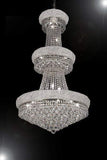 Set of 3-1 French Empire Crystal Chandelier Chandeliers H50" X W30" and 2 Empire Empress Crystal(tm) Wall Sconce Lighting W 12" H 17" - 1EA-CS/541/24+2EA-C121-1800W12SC A500-