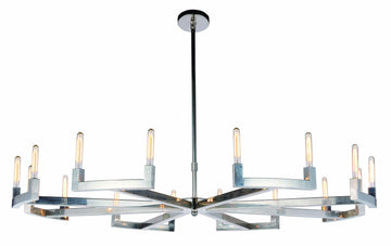ZC121-1535G72PN - Urban Classic: Corsica 16 light Polished Nickel Chandelier