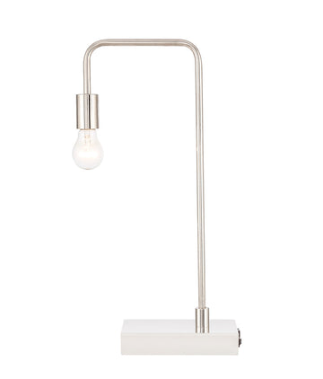 ZC121-TL3048PN - Regency Decor: Marceline 1 light Polished Nickel Table Lamp