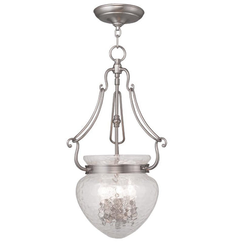 Livex Duchess 3 Light Brushed Nickel Chain Lantern  - C185-5043-91