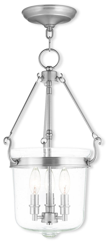Livex Winchester 3 Light Brushed Nickel Pendant - C185-50494-91