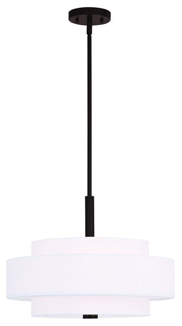 Livex Meridian  4 Light Bronze Pendant - C185-50874-07