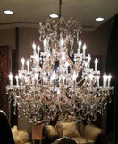 Set of 2-1 Maria Theresa Crystal Lighting Chandeliers Lights Fixture Ceiling Lamp H38" X W37" and 1 Large Foyer/Entryway Maria Theresa Empress Crystal (tm) Chandelier Chandeliers Lighting H 52 W 52 - 1EA 1/21510/15+1 + 1EA 918/36 A500-