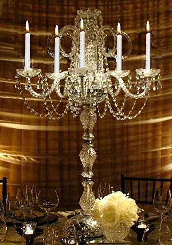 Set Of 10 Wedding Candelabras Candelabra Centerpiece Centerpieces - Great For Special Events - Set Of 10 - G46-545/5-Set Of 10