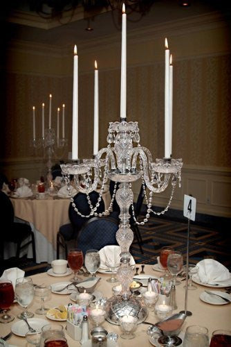 Set Of 15 Wedding Candelabras Candelabra Centerpiece Centerpieces - Set Of 15 - G46-Candle/536/5-Set Of 15