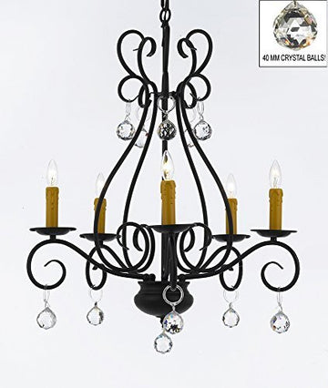 Wrought Iron Chandelier Crystal Lighting Empress Crystal (Tm) Chandeliers H25.5" W25.5" - P7-B6/441/5