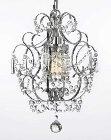 Chrome Crystal Chandelier Lighting H 15" W 11.5" - J10-26019/1