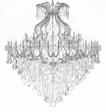 Maria Theresa Crystal Chandelier H 72" W 72" Trimmed With Spectratm Crystal - Reliable Crystal Quality By Swarovski - Cjd-Cs/B12/2181/72Sw