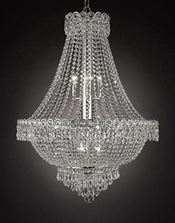 French Empire Empress Crystal(Tm) Chandelier Lighting H 30" W 24" - Cjd-Cs/2176/24
