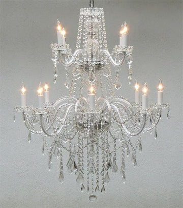 Authentic All Crystal Chandelier Lighting - J10-3/26048/8+4