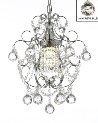 Chrome Crystal Chandelier Lighting H 15" W 11.5" - J10-B6/26019/1