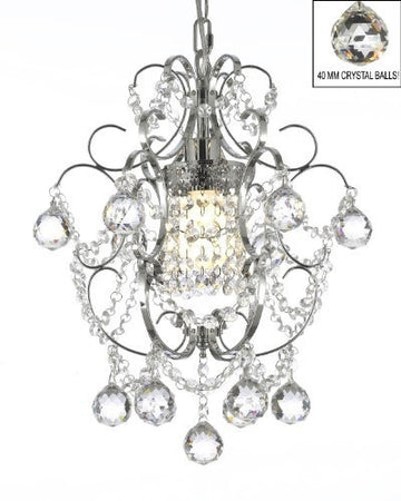 Chrome Crystal Chandelier Lighting H 15" W 11.5" - J10-B6/26019/1