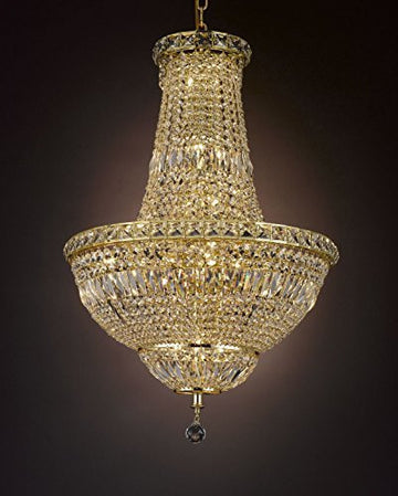 French Empire Empress Crystal(Tm) Chandelier Lighting H 31" W 22" - Cjd-Cg/2174/22