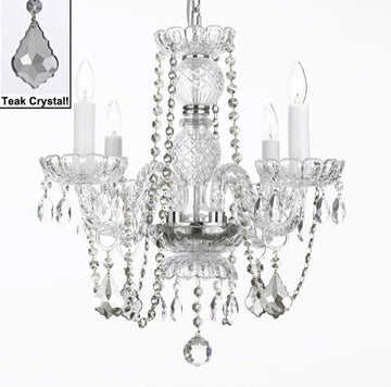 Crystal Chandelier Lighting With Teak Color Crystal - J10-Teakb2/26098/4
