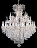 Large Foyer Maria Theresa Empress Crystal Chandelier Gold Finish - Grand Entryway Lighting H60" W52"