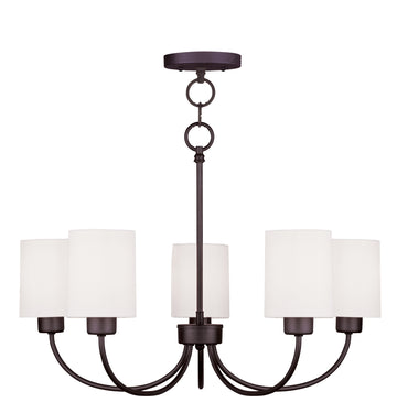Livex Sussex 5 Light Bronze Chandelier/Ceiling Mount - C185-5265-07