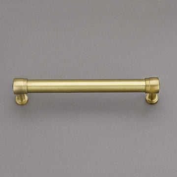 Nouveaux Collection 6" Pull Handle Hardware Burnished Brass Chrome Finish Pulls Great for Kitchen or Bathroom Cabinets, Drawers, Dressers, and More! - P100-11/4551