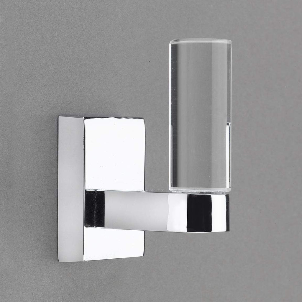Belle Crystal Collection Polished Chrome Towel Hook/Robe Hook - Good for Kitchen, Bathroom, Bedroom, Or Closet Hardware - 	P100-12/4557