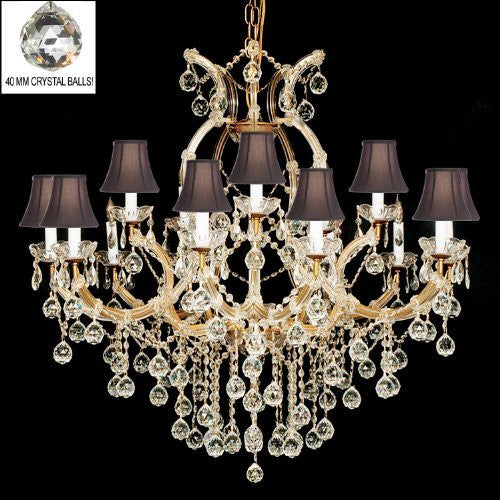 Maria Theresa Chandelier With Shades - A500-B6/Sc/21510/15+1