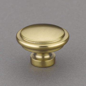 Louvre Collection 1" Knob Pulls Handle Hardware Burnished Brass Finish Great for Kitchen or Bathroom Cabinets, Drawers, Dressers, and More! - P100-11/4537